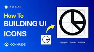 How To Create Pie Chart UI Icon in Inkscape | Clean Vector Workflow