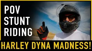 INSANE Harley Dyna Stunts on Idaho Backroads | Burnouts, Wheelies & Drifts!