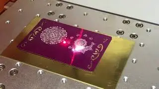 Alüminyum Plaka Üzerine Lazer Markalama Mandala - entina