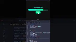 ⚡CREATE a Glowing Progress Bar Animation with CSS & JS⚡