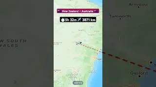 New zealand to Australia flight ✈️ route explore live #flight ##route #explore #excelbytesized