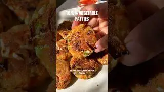 tofu & vegetable patties! These are a great way to use up leftover veggies too 🥬 #shorts #vegan