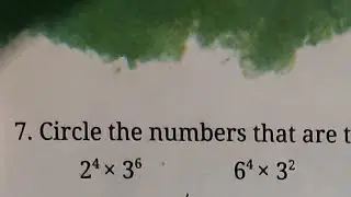 Circle the numbers that are the same2 ^ 4 × 3 ^ 66 ^ 4 × 3 ^ 26 ^ 1018 ^ 2 ×6 ^ 26 ^ 24