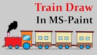 MS-Paint | Draw train paiting | by dev sir | technical dev