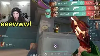 Kyedae tried Tenz Sheriff Skin after Tenz’s Insane 1 Tap Clutch