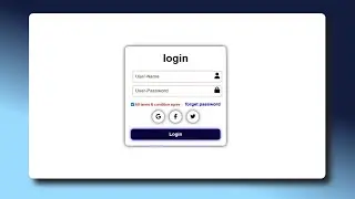 How To Create A Login Page Using HTML  And CSS Step-By-Step In 2025