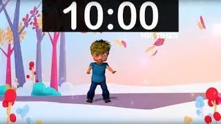 Timer for Kids 10 Minutes! Countdown Timer with Music for Classroom, Dance, Workout, Home, School!