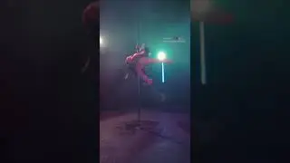 Танец на пилоне Pole dance съёмка с fpv дрона в фотостудии Красноярска