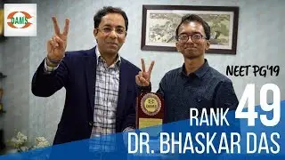 NEET PG Topper Dr. Bhaskar Das Rank 49