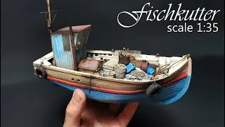 Build your own DIY Wooden Boat / painting / weathering / aging / scale 