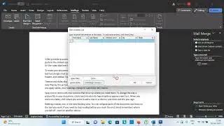 Mail merge is a feature in Microsoft Word that allows you to create personalized letters,