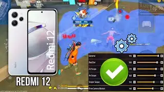 Redmi 12 free fire sensitivity setting ⚙️ | Redmi 12 free fire headshot setting ⚙️