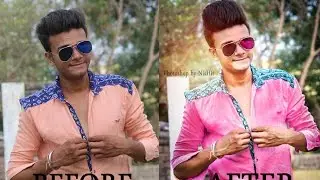 How to hair style in photoshop and colour correction photoshop tutorial