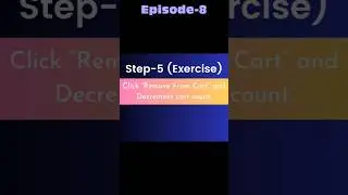 ✨Ep-8: Reactjs Demo - Step 5 Exercise #venkateshmogili #reactjs #programming #shorts #coding