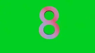 Green Screen Transition Number One To Eight