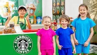 ☕ We Open Our Own STARBUCKS at Home!