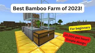 Tutorial - Best Bamboo Farm in Minecraft 2023 - Simple and Easy