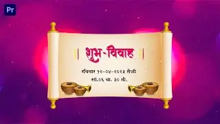 Traditional Marathi Wedding Invitation Slideshow Premiere Pro Template