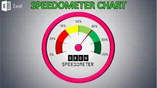 SPEEDOMETER Chart in Microsoft Excel ll Bangla Tutorial
