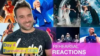 Day 4: First Rehearsal Reactions | Eurovision 2024 🇱🇻 🇸🇲 🇬🇪 🇧🇪 🇪🇪 🇮🇱 🇳🇴 🇳🇱