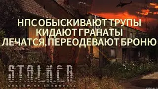 НПС ОБЫСКИВАЮТ ТРУПЫ, КИДАЮТ ГРАНАТЫ, ЛЕЧАТСЯ САМИ В СТАЛКЕР ТЧ