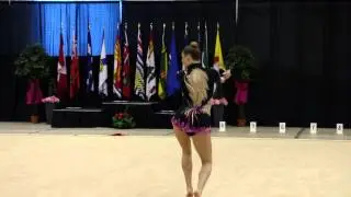 Kelsey Titmarsh - Day 2 - Clubs - 2013 Canadian Rhythmic Gymnastics Championships