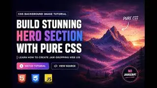 Build a Stunning Hero Section with CSS Background Image – Full Tutorial