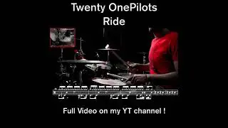 Twenty one pilots - Ride - Drum cover - (with scrolling drum sheet) #drumcover #twentyonepilots