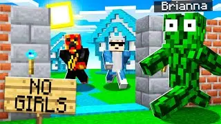 I Helped My Wife SNEAK onto a BOYS ONLY Minecraft Server!