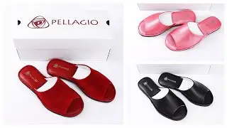 Женские тапочки из кожи Pellagio – Эксклюзивная новинка