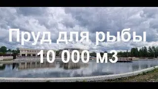 Пруд для рыбы, объем 10 000 м3