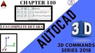 (Hindi) Autocad 3d Command series 2018-19: (UCS AND WCS Complete Details)
