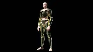 Modeling Armor With Houdini - Redshift Turntable Render Test