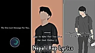 THE ONE LAST MESSAGE FOR YOU❣️ | New Nepali Trend Song Tutorial | Alightmoition edit