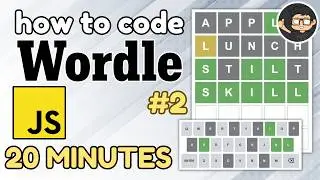 Build a Wordle Clone in JavaScript HTML CSS Part 2