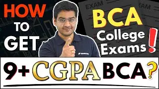 💥Score 9+ CGPA in BCA Course🤩 BCA Exams Best Tips! Skills vs Marks! 