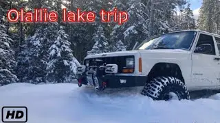 Overnight snow wheeling trip.