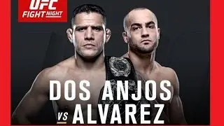 UFC Fight Night Dos Anjos vs Alvarez Full Fight - UFC 2 Gameplay
