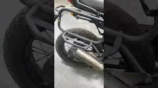 Royal Enfield Himalayan 411 with moto wing exhaust #royalenfield #himalayan #411 #exhaust