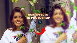 How To Make Rain Effects In Adobe Photoshop | Rain Text Effects In Photoshop Tutorial