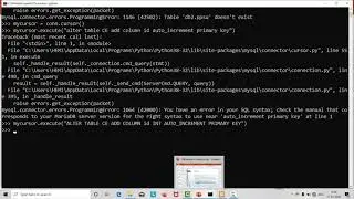 How to add auto increment primary key in mysqldb in python...