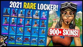 RARE Fortnite Locker TOUR 2021 | 900+ Skins!