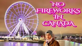 Midnight in Montreal downtown old port | no fireworks in canada |