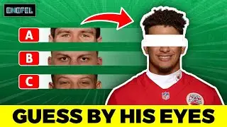 💥 SUPER HARD!!! GUESS THE NFL PLAYER BY HIS EYES