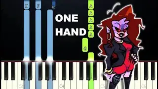 Satin Panties - Friday Night Funkin (One Hand Piano Tutorial)