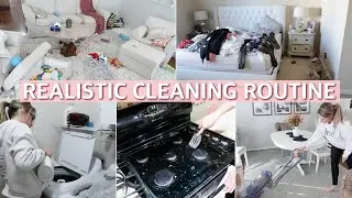 CLEAN WITH ME 2019 - ALL DAY CLEANING ROUTINE / SAHM SPEED CLEANING MOTIVATION | Lauren Midgley