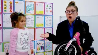 أخت مقابل  الطالب الغني والفقير في المدرسة