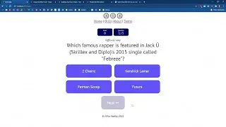SP21 Web Apps: 21 - Loading the Trivia API in React with useEffect