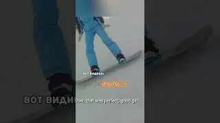 Научил незнакомку кататься на лыжах и... 🙄 #shorts