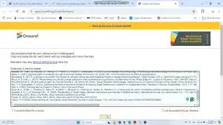 How to find and match the validity of DOI numbers in Crosreff using a Simple Text Query?